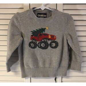 Osh Kosh Size 2T Grey Monster Truck With Tree
